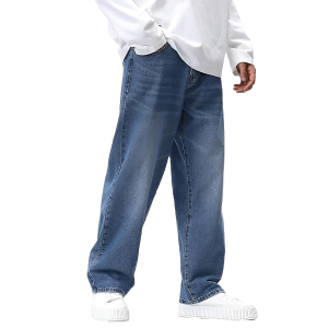 Men Jeans || Baggy Fit Jean's for Man || Loose Fit High Rise Denim |