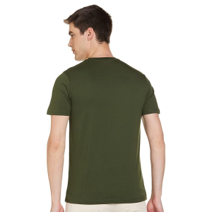Men's Cotton Regular Fit Half Sleeves Crew Neck Solid Lounge T-Shirt