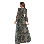 Dress for Women || Women’s Printed Wrap Maxi Gown