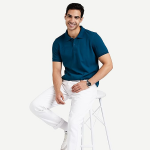 Symbol Men's Cotton Rich Solid Polo Tshirt