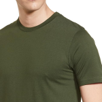 Men's Cotton Regular Fit Half Sleeves Crew Neck Solid Lounge T-Shirt