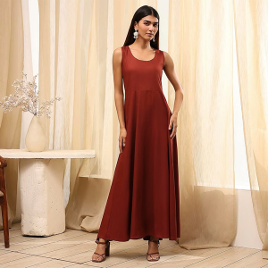 Women's Polyester A-Line Mid-Calf Length Casual Dress
