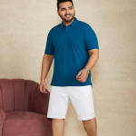 Symbol Men's Cotton Rich Solid Polo Tshirt