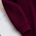 Men's Cotton Blend Rib Knit Textured Full Sleeve Polo T-Shirt